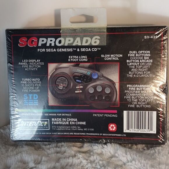 New Factory Sealed Sega Genesis SG Propad6 SV-439 - Picture 2 of 4